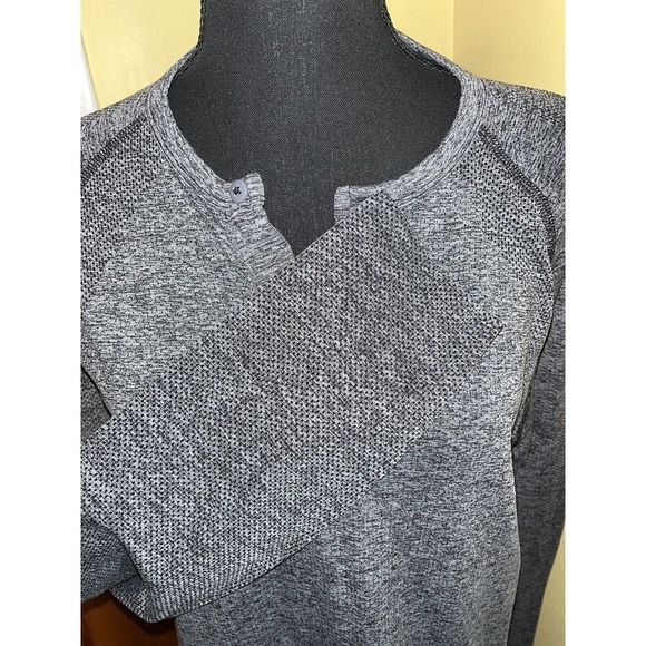 Russell Shirt Men's Medium Training Fit Pull Over 3 Button‎ Long Sleeve - Picture 6 of 8